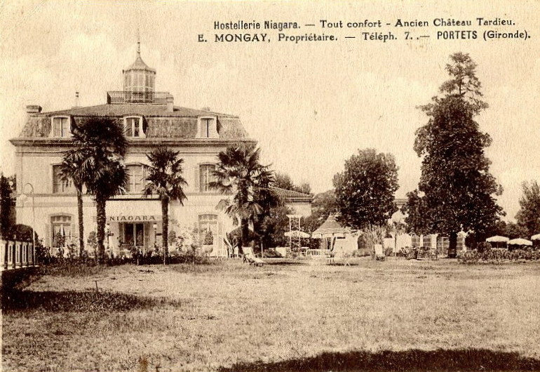 Carte postale ancienne Portets - Hôtel Niagara 1