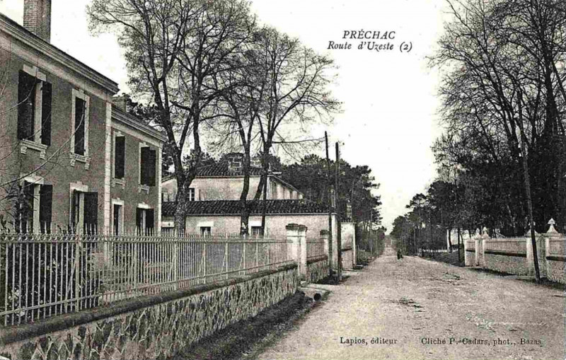 Carte postale ancienne Préchac - bourg 7