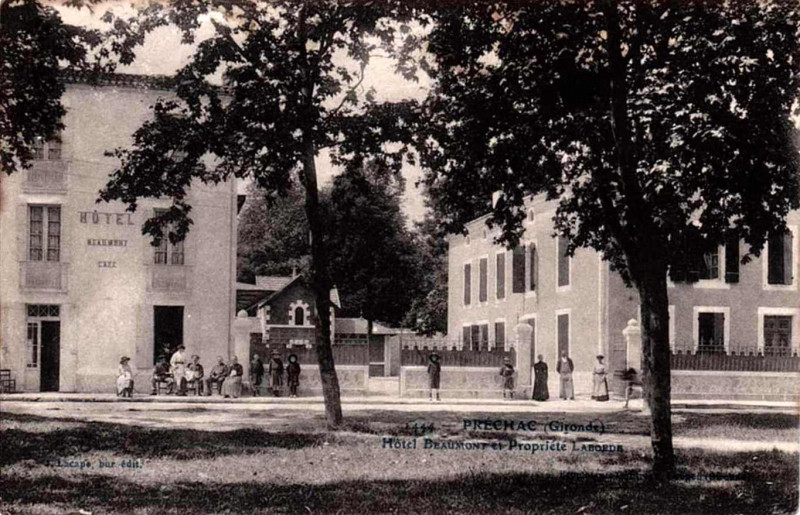 Carte postale ancienne Préchac - bourg 9