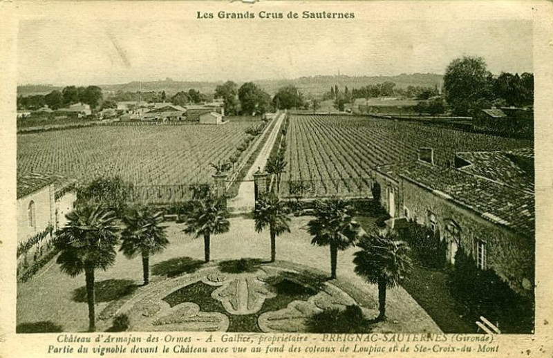 Carte postale ancienne Preignac - château d'Armajan des Ormes 2