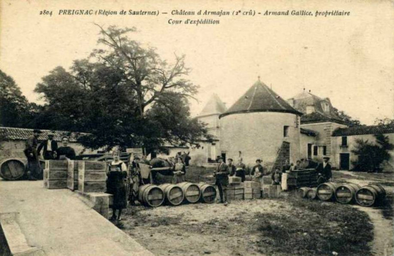 Carte postale ancienne Preignac - château d'Armajan des Ormes 4