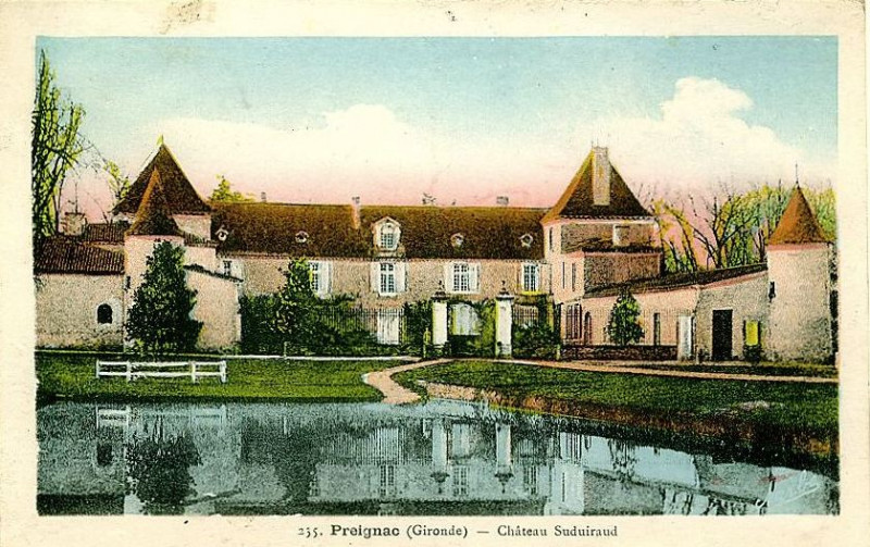 Carte postale ancienne Preignac - château Suduiraud 1
