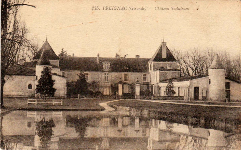 Carte postale ancienne Preignac - château Suduiraud 2