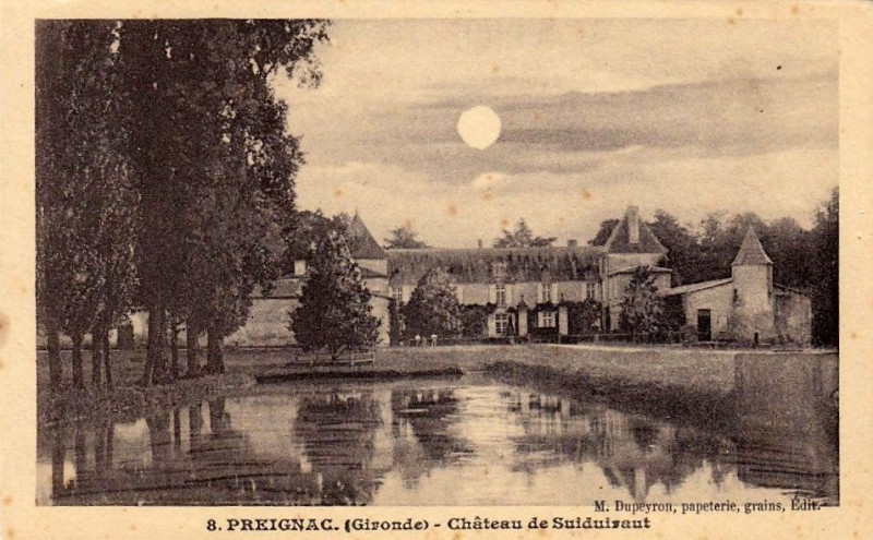 Carte postale ancienne Preignac - château Suduiraud 5