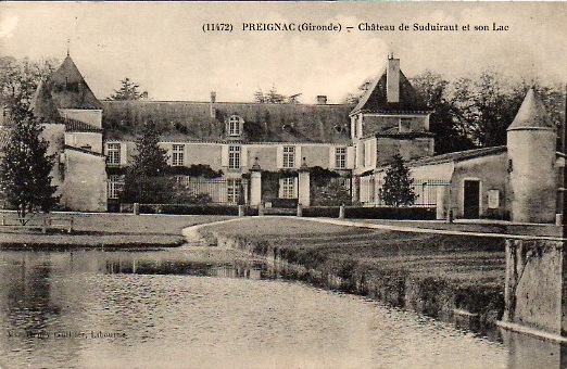Carte postale ancienne Preignac - château Suduiraud 6