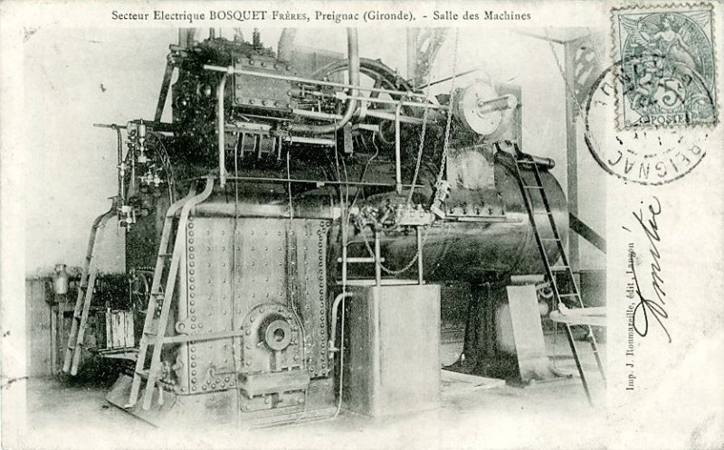 Carte postale ancienne Preignac - maison Bosquet 1