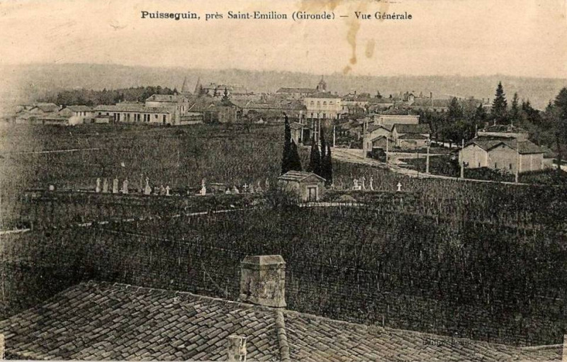 Carte postale ancienne Puisseguin - vue générale 2