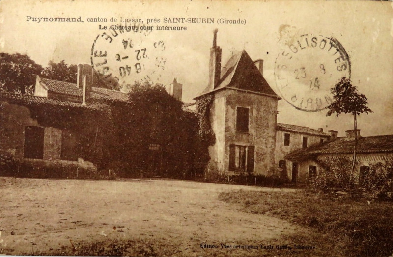 Carte postale ancienne Puynormand - château 1