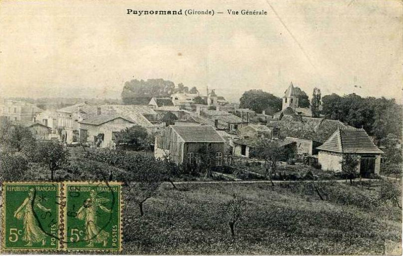 Carte postale ancienne Puynormand - vue générale 2