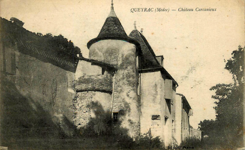 Carte postale ancienne Queyrac - château Carcanieux 1