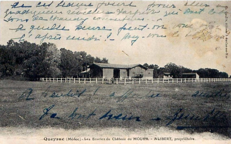 Carte postale ancienne Queyrac - château Mouva 3