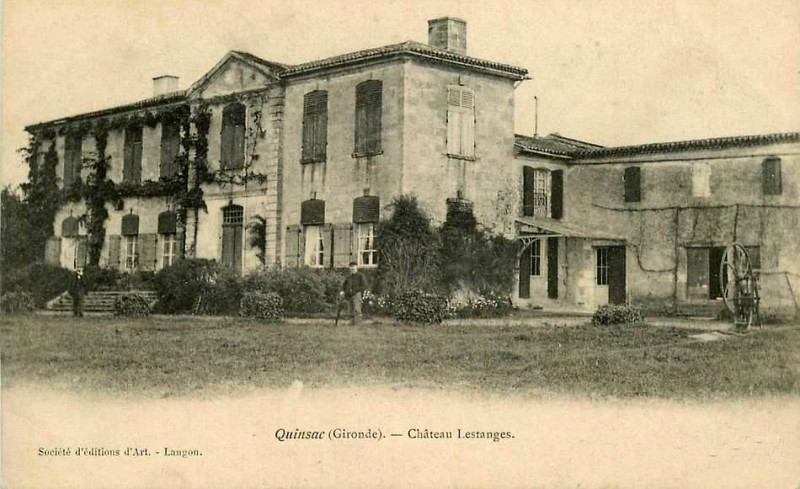 Carte postale ancienne Quinsac - château Lestanges