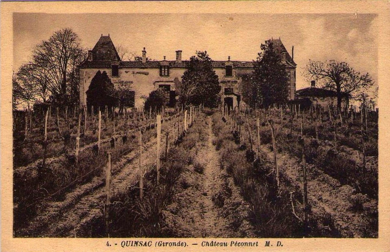 Carte postale ancienne Quinsac - château Peconet 3