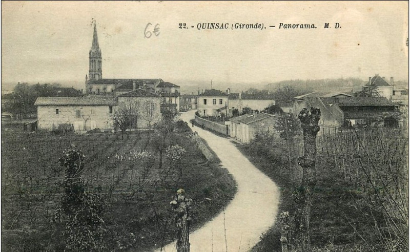Carte postale ancienne Quinsac - vue générale 2