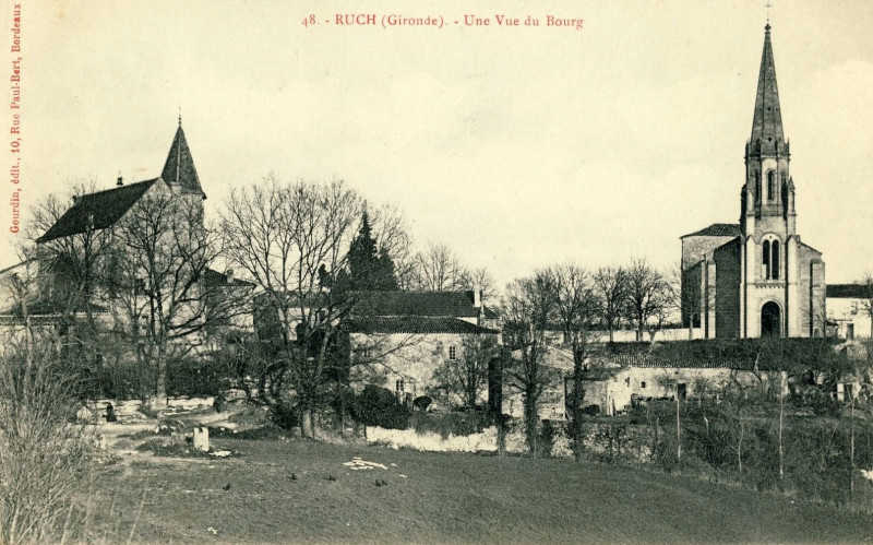 Carte postale ancienne Ruch - bourg 2