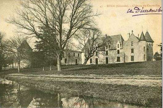 Carte postale ancienne Ruch - château de Courtillas 1