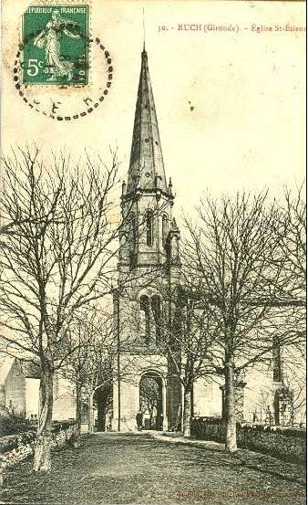 Carte postale ancienne Ruch - église 1