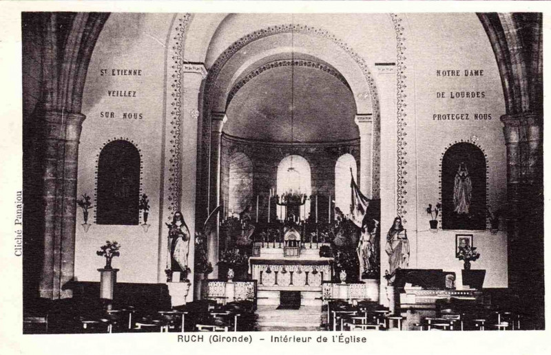 Carte postale ancienne Ruch - église 5