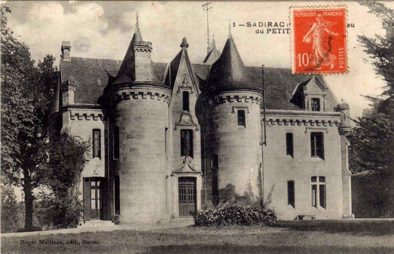 Carte postale ancienne Sadirac - château du Petit Verdus 3
