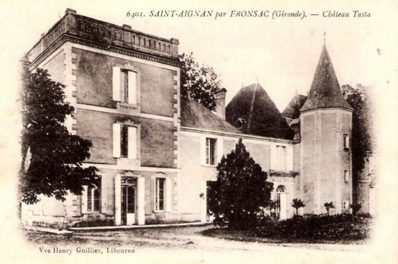 Carte postale ancienne Saint-Aignan - château Tasta