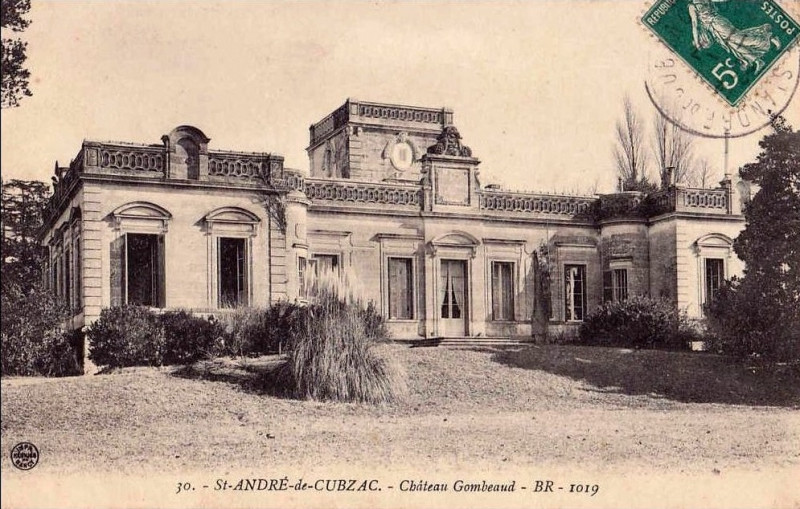 Carte postale ancienne Saint-André-de-Cubzac - château Gombeaud