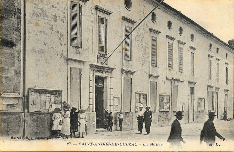 Carte postale ancienne Saint-André-de-Cubzac - Mairie