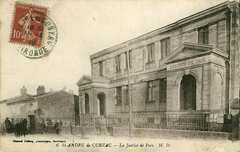 Carte postale ancienne Saint-André-de-Cubzac - Tribunal