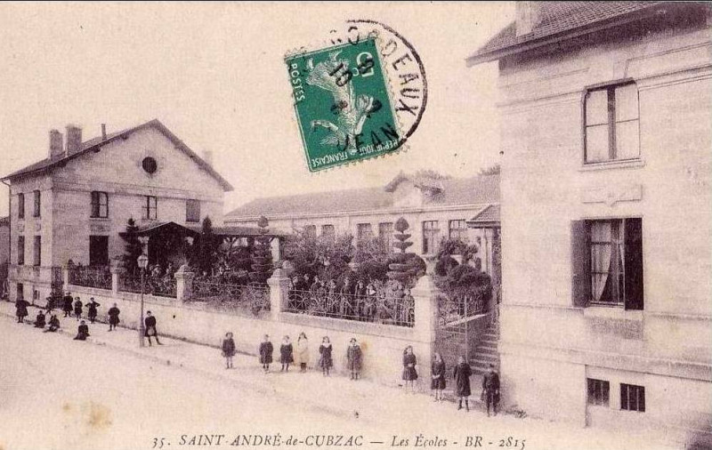 Carte postale ancienne Saint-André-de-Cubzac - écoles