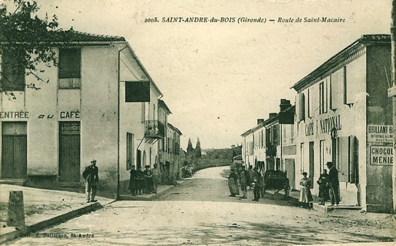 Carte postale ancienne Saint-André-du-Bois - bourg 4