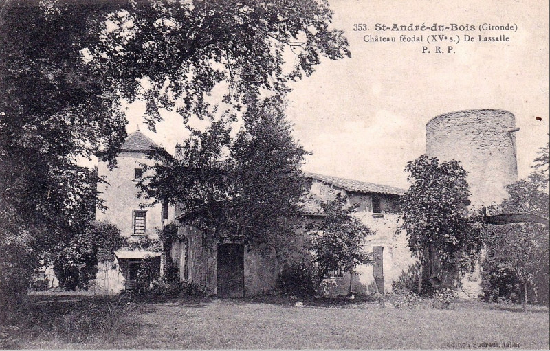 Carte postale ancienne Saint-André-du-Bois - châteai l'Arche-de Salle 2