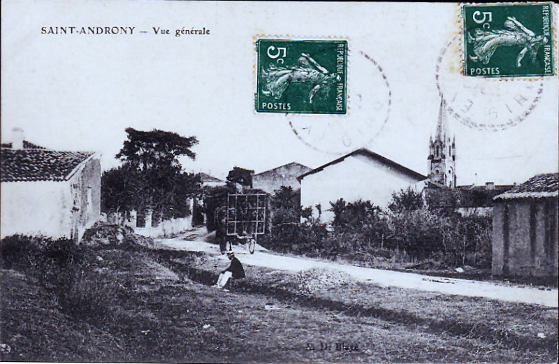Carte postale ancienne Saint-Androny - vue générale 2