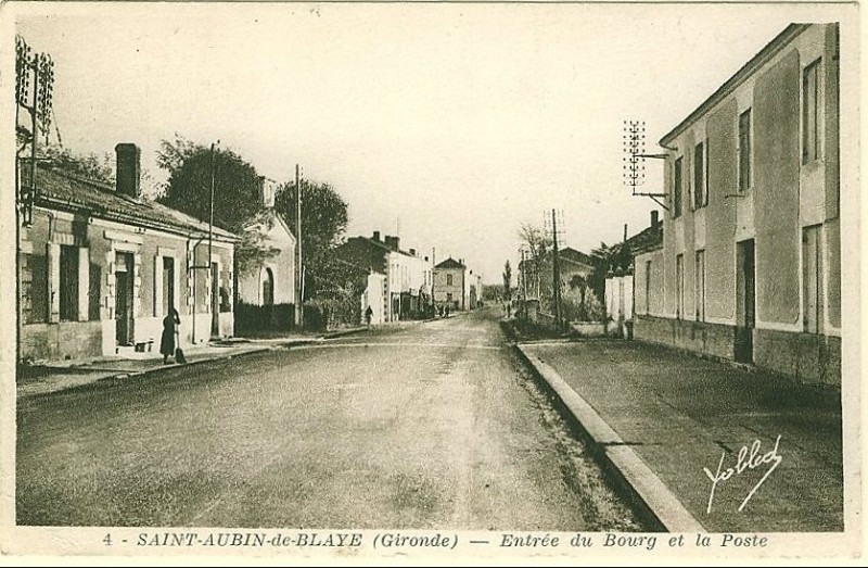 Carte postale ancienne Saint-Aubin-de-Blaye - bourg 10