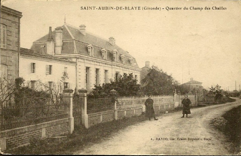 Carte postale ancienne Saint-Aubin-de-Blaye - bourg 3