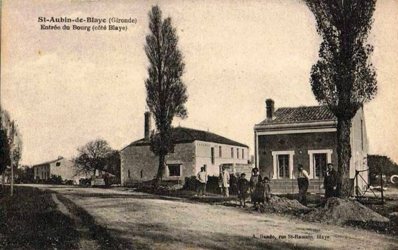Carte postale ancienne Saint-Aubin-de-Blaye - bourg 5