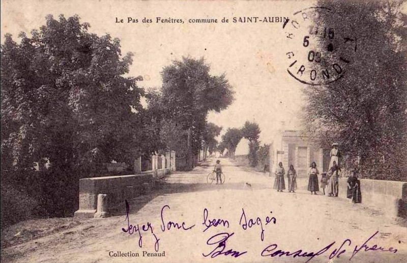 Carte postale ancienne Saint-Aubin-de-Blaye - bourg 8