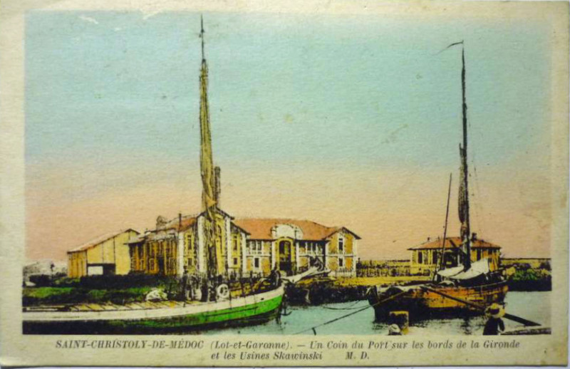 Carte postale ancienne Saint-Christoly-Médoc - Port 2