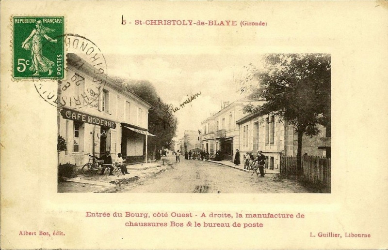 Carte postale ancienne Saint-Christoly-de-Blaye - bourg 9