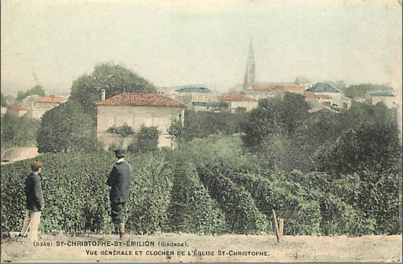 Carte postale ancienne Saint-Cristophe-des-Bardes - vue générale