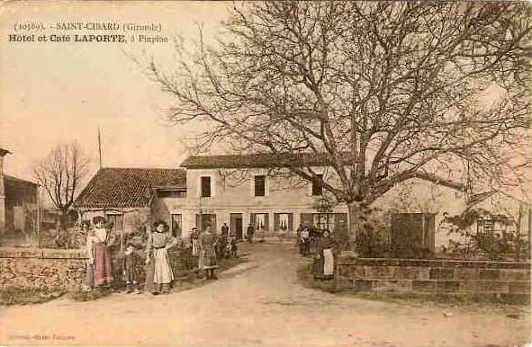 Carte postale ancienne Saint-Cibard Hôtel Laporte