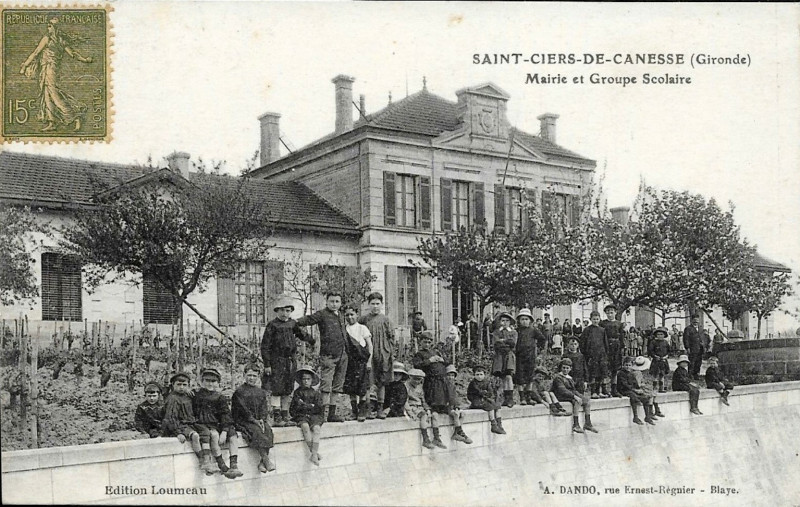 Carte postale ancienne Saint-Ciers-de-Canesse - bourg 2