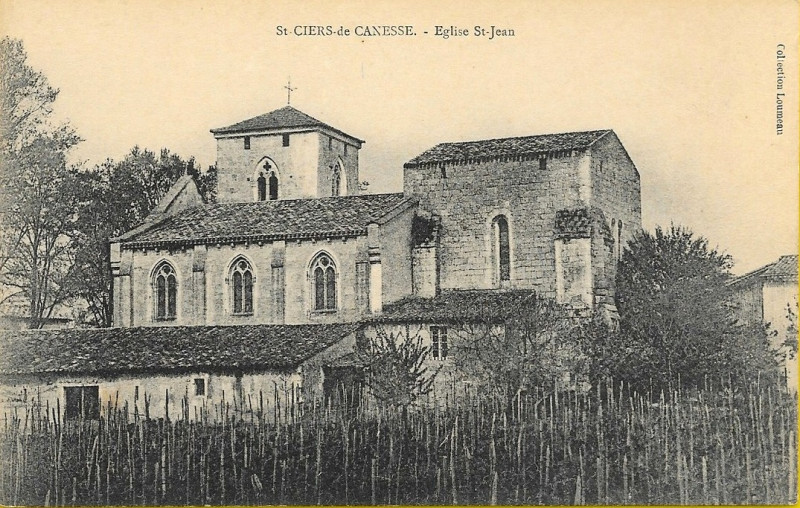 Carte postale ancienne Saint-Ciers-de-Canesse - église 1