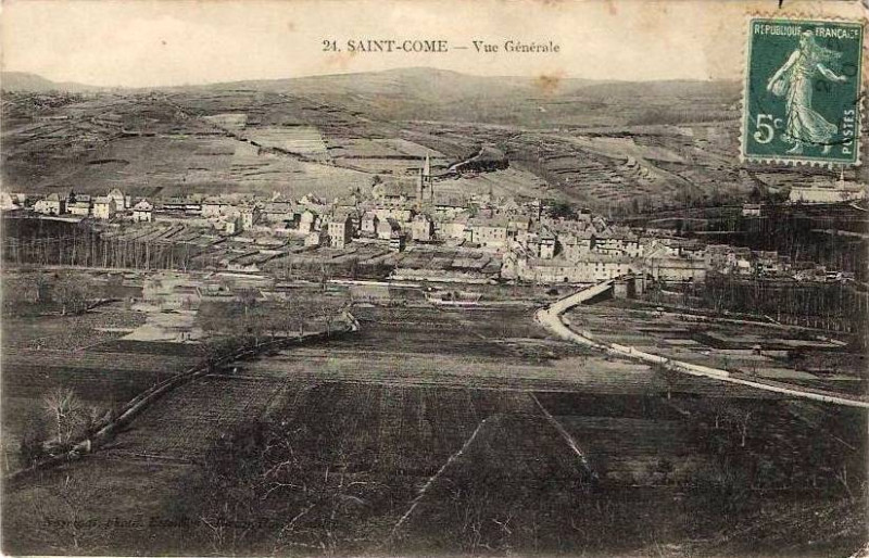 Carte postale ancienne Saint-Côme - vue générale 1