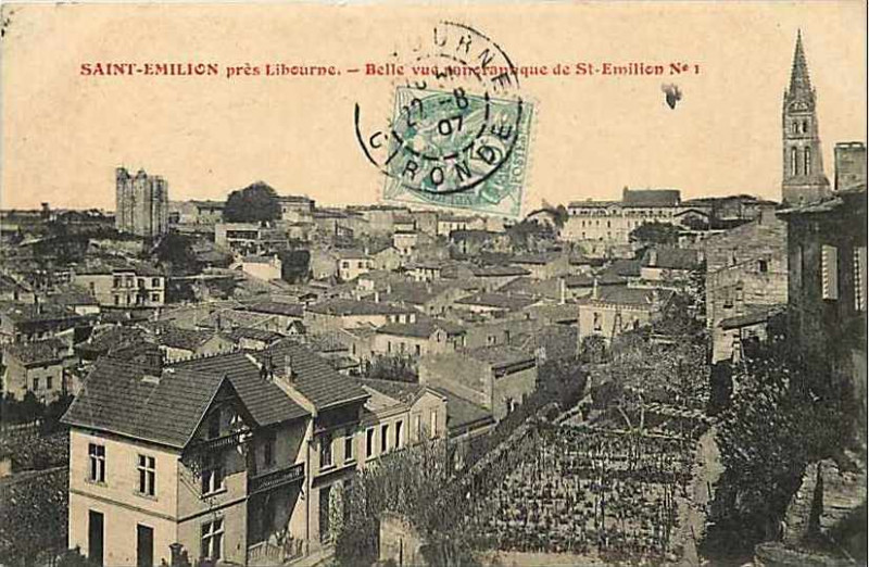 Carte postale ancienne Saint-Emilion bourg 4