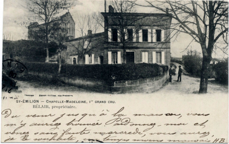 Carte postale ancienne Saint-Emilion chapelle de la Madeleine 1