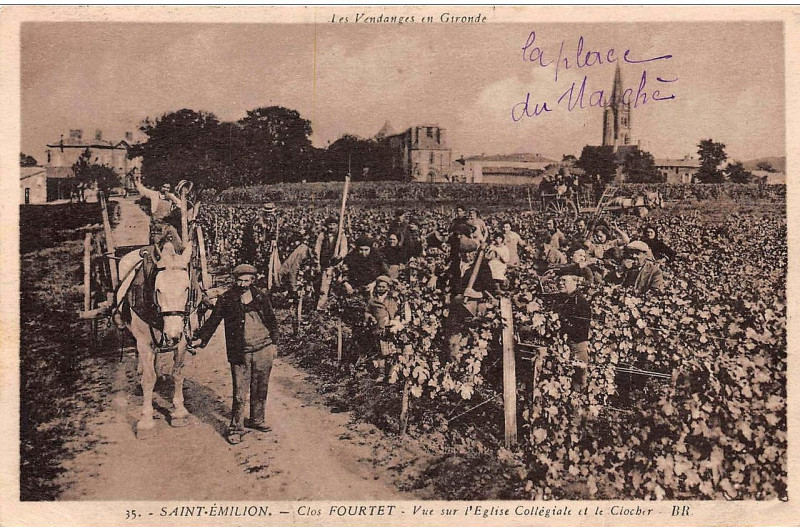 Carte postale ancienne Saint-Emilion château Clos Fourtet