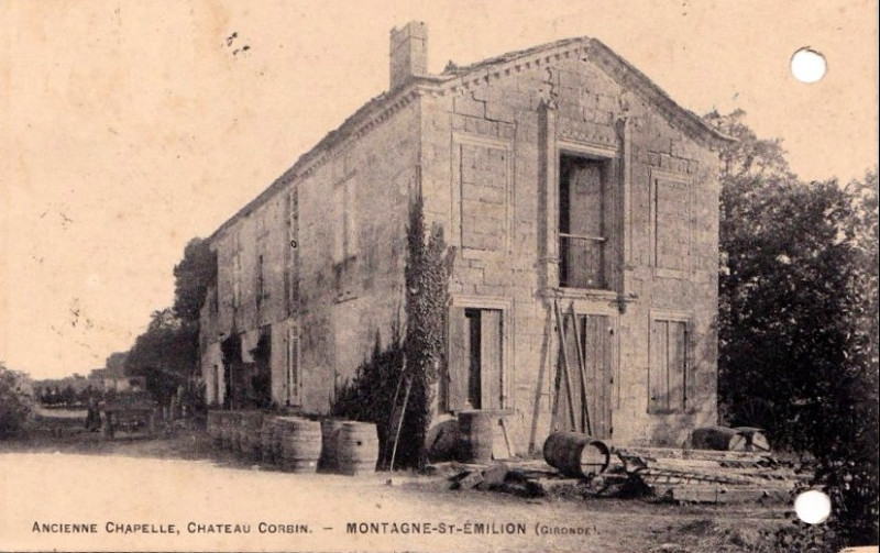 Carte postale ancienne Saint-Emilion château Corbin 2