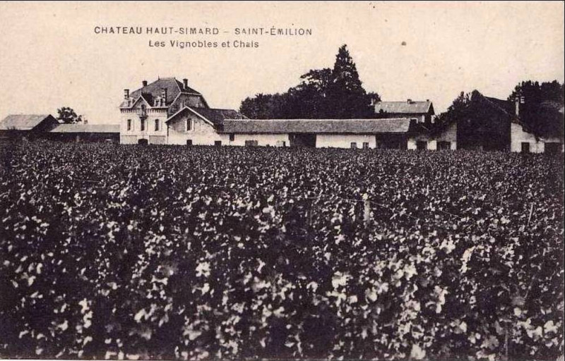 Carte postale ancienne Saint-Emilion château Haut-Simard