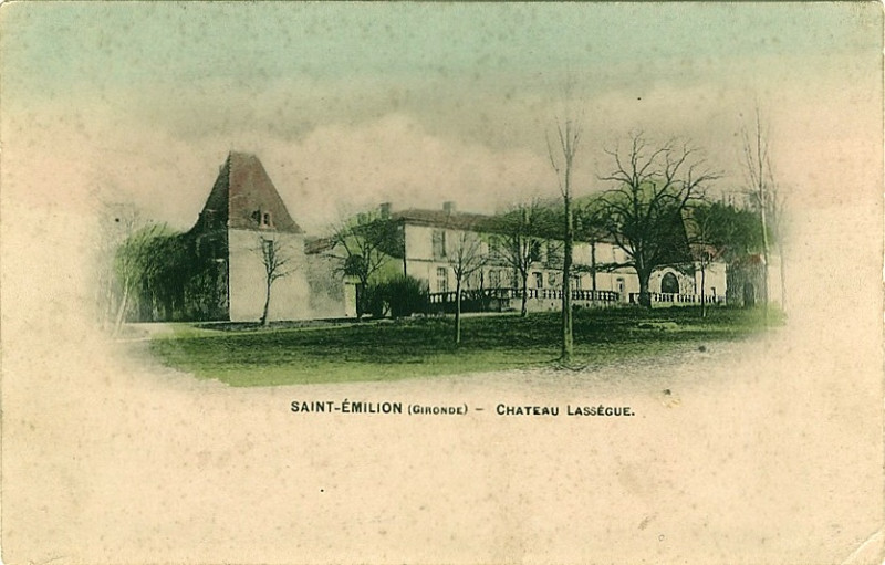 Carte postale ancienne Saint-Emilion château Lassègue 3