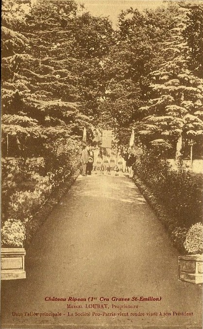Carte postale ancienne Saint-Emilion château Ripeau 2