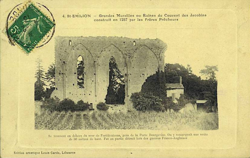 Carte postale ancienne Saint-Emilion Grande Muraille 3
